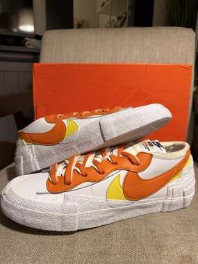Nike x Sacai Blazer Low 'Magma Orange' Sneakers DD1877-100